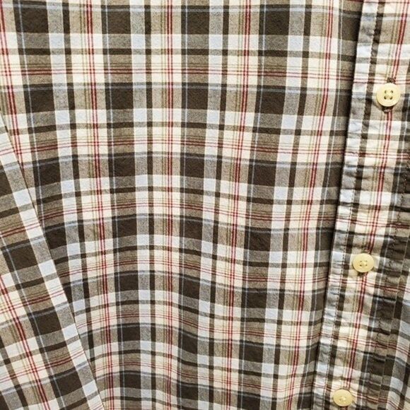 Eddie Bauer Plaid Men's Long Sleeve Shirt in Size M - Picture 4 of 5